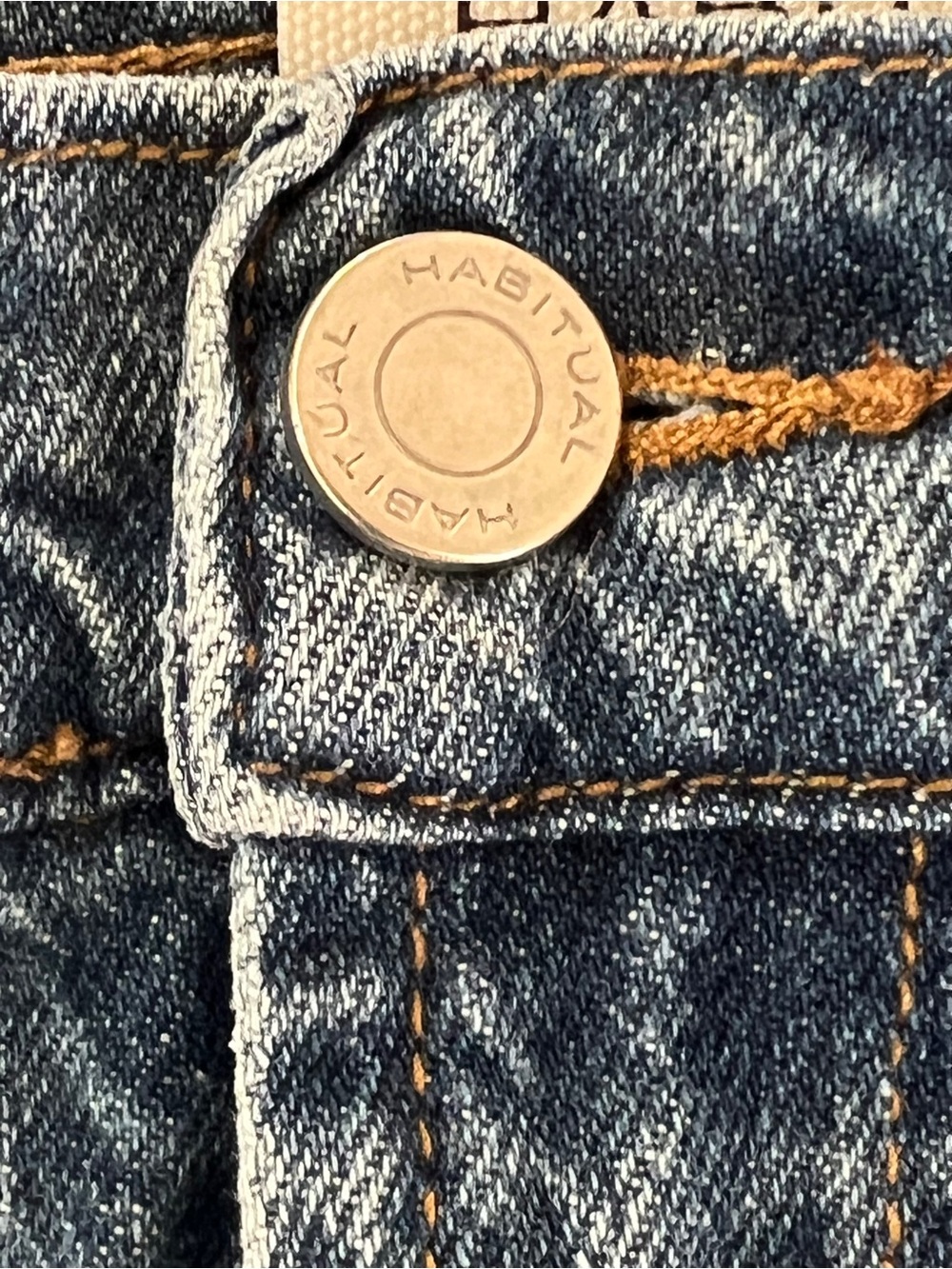Habitual Two-Tone Wide Leg Jeans in Light Blue Denim - Picture 3 of 8